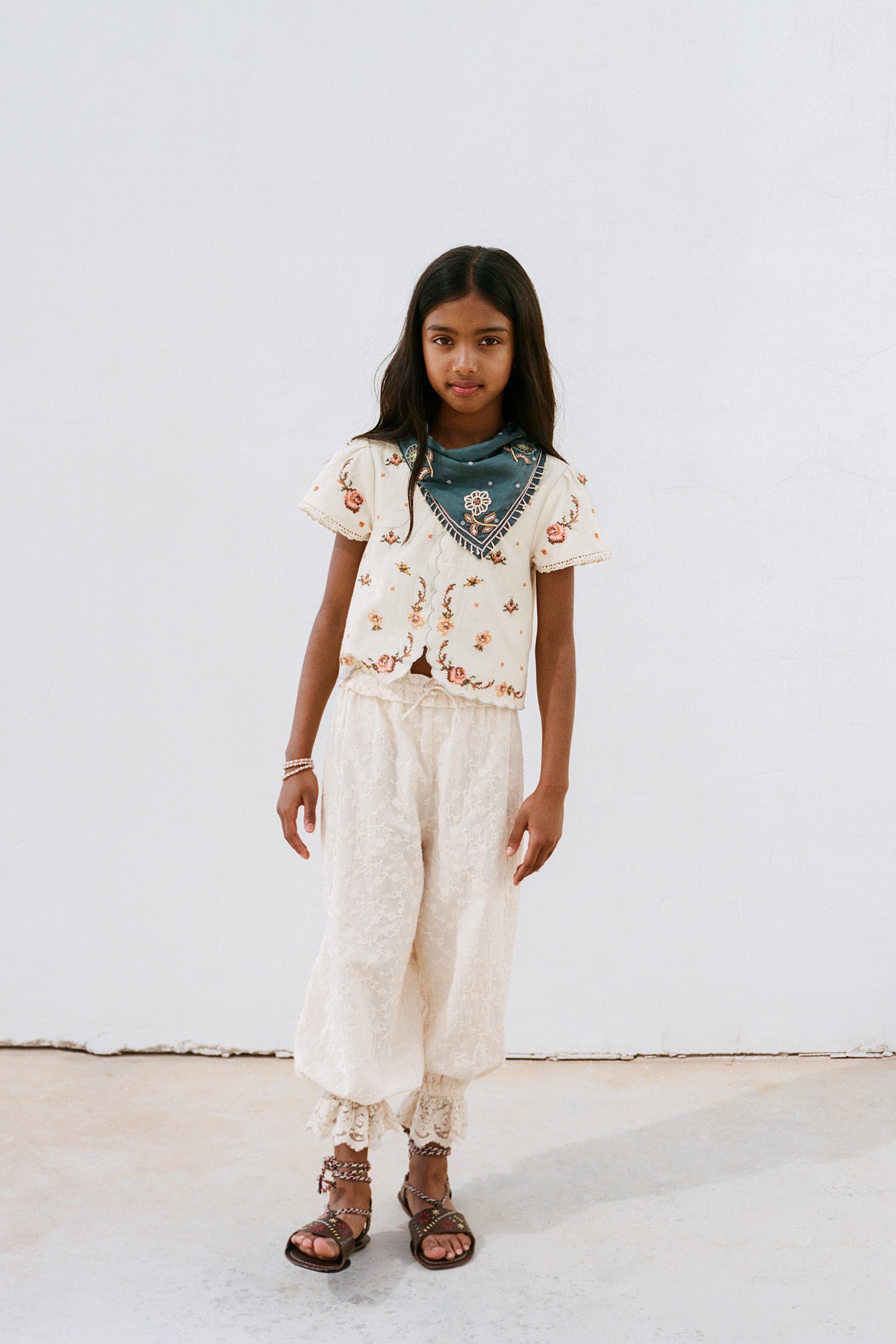 PANTALON BOUFFANT BRODÉ