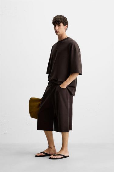 T-SHIRT OVERSIZE - Marron de Zara - Image 3