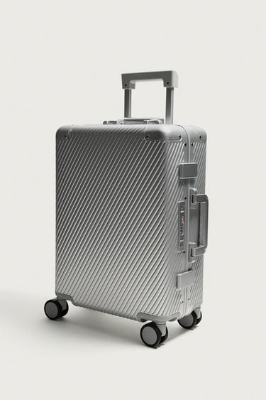 ALUMINUM CARRY-ON SUITCASE — Silver 2