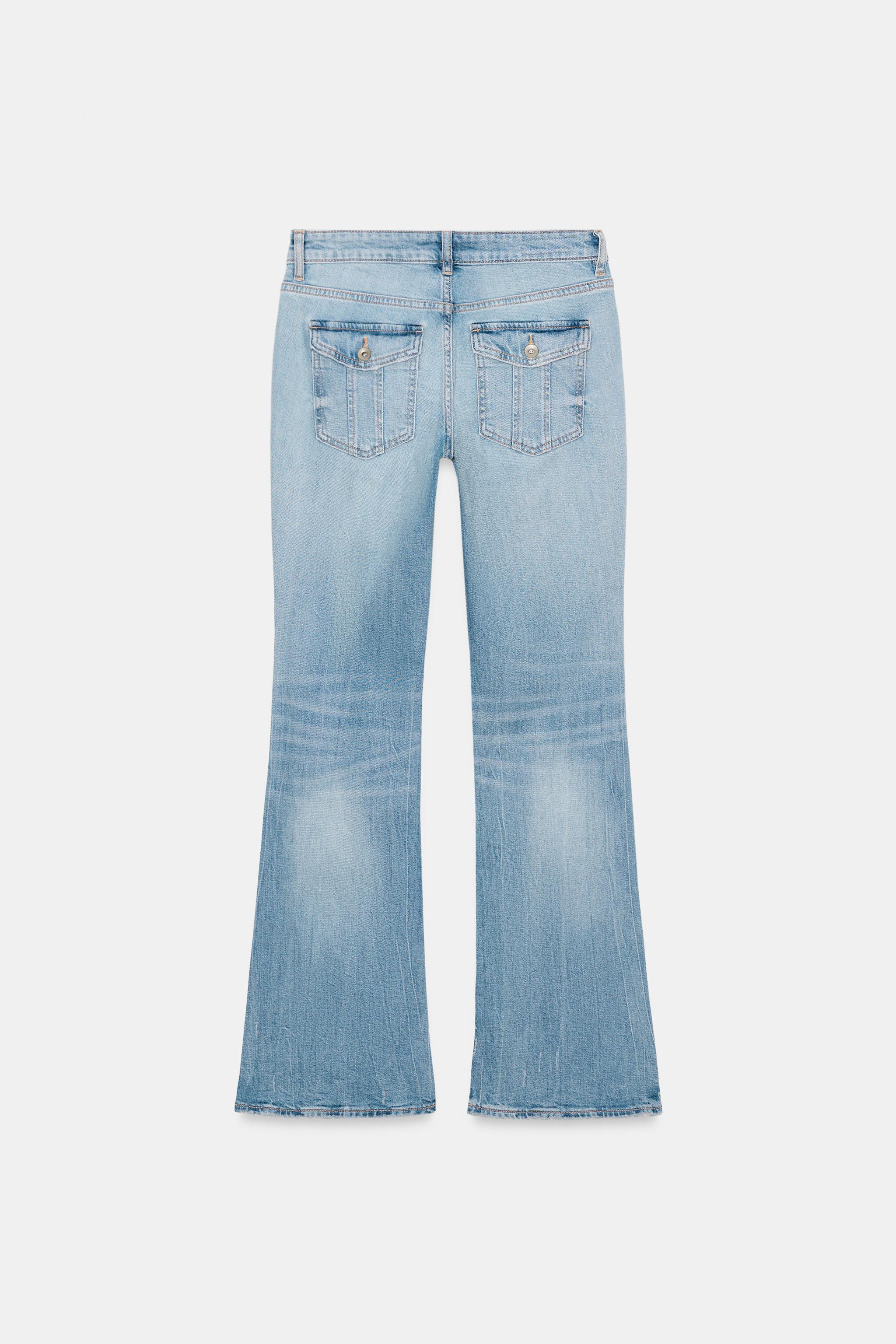 TRF ローライズ ブーツカットデニムパンツ - ウォーターブルー | ZARA
