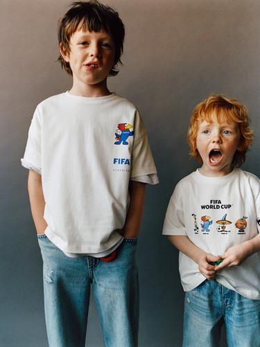 Zara FIFA WORLD CUP â„¢ PRINT T-SHIRT - White
