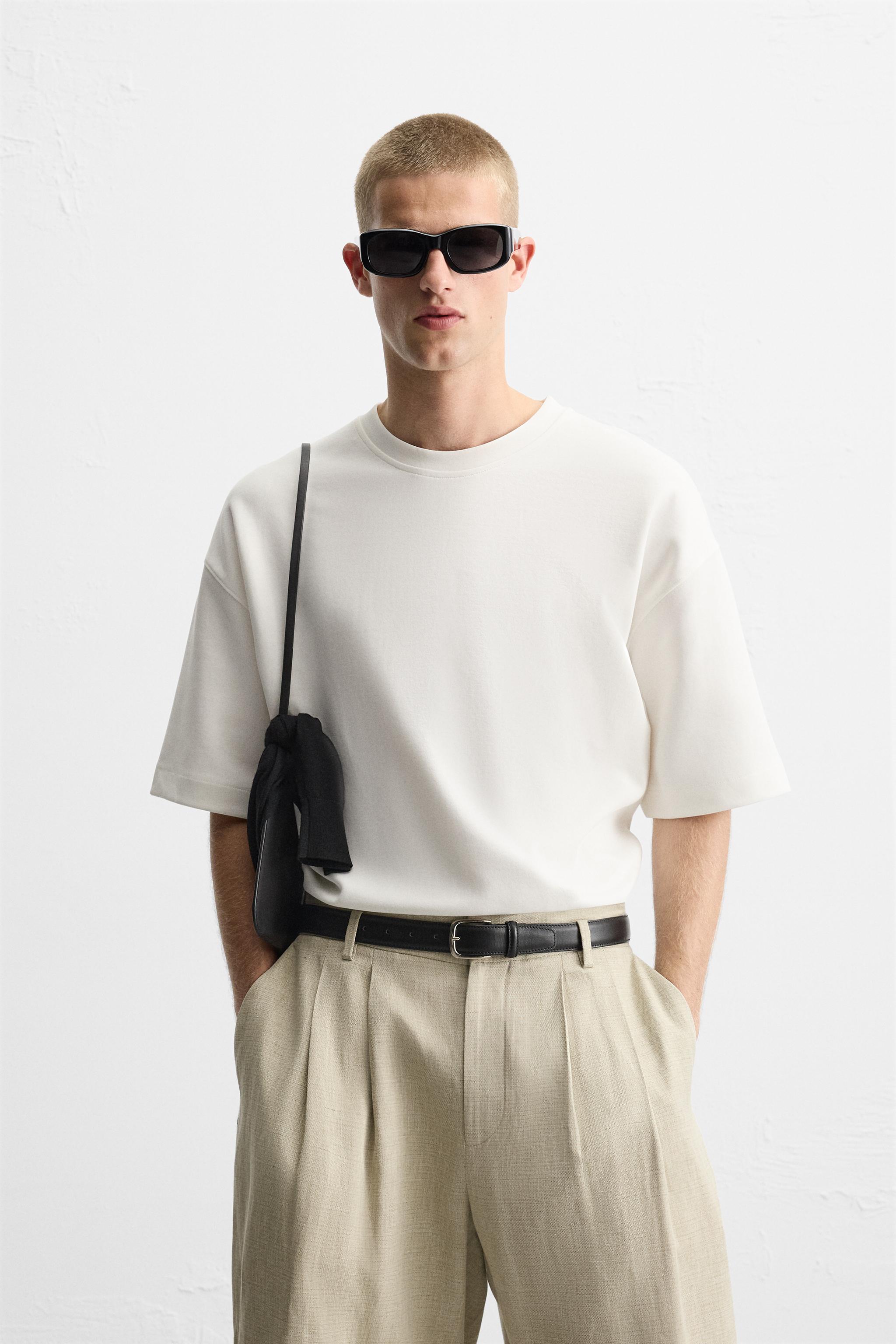 テキスト刺繍入りスウェットシャツ - ホワイト | ZARA Japan / 日本