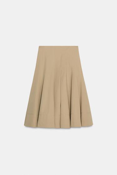 TRENCH COAT MIDI SKIRT ZW COLLECTION - light whisky by Zara - Image 7