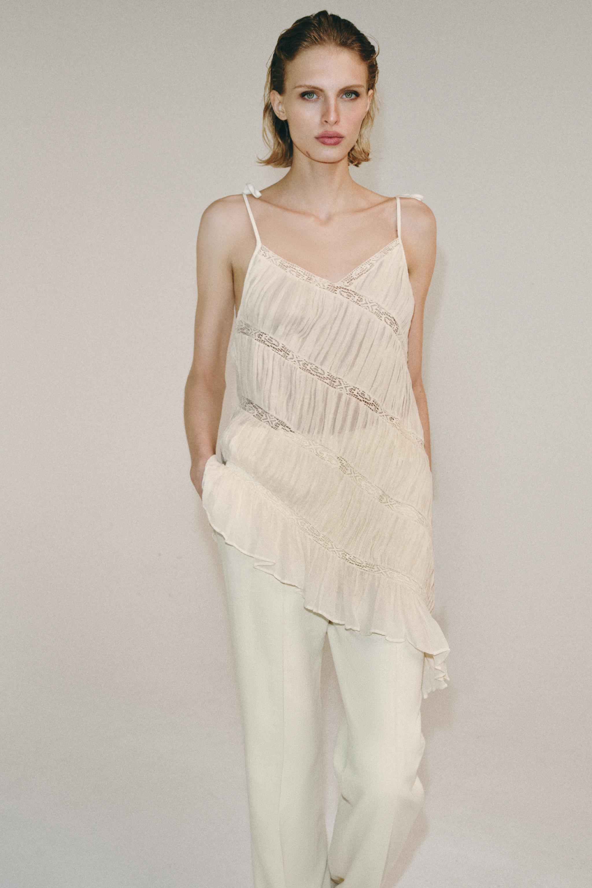 TOP ASYMÉTRIQUE PLIS ZW COLLECTION