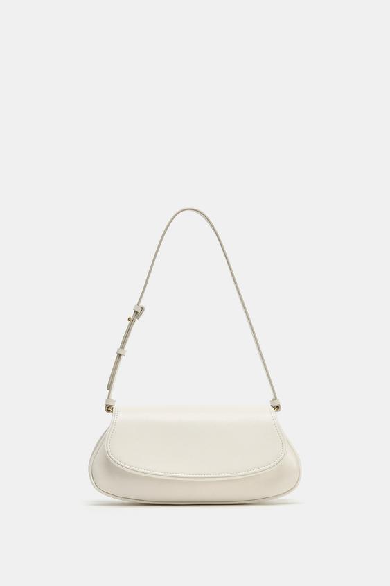 BOLSO DE HOMBRO SOLAPA - Crudo de Zara - Imagen 0