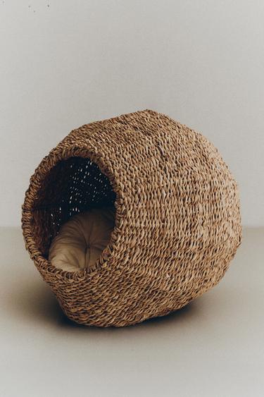 SEAGRASS PET BED - Light beige by Zara