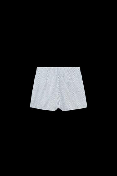 Zara STRIPED SKORT - Blue / White