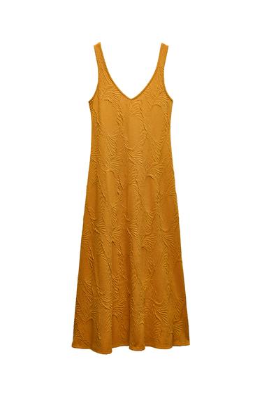FLOWING JACQUARD DRESS