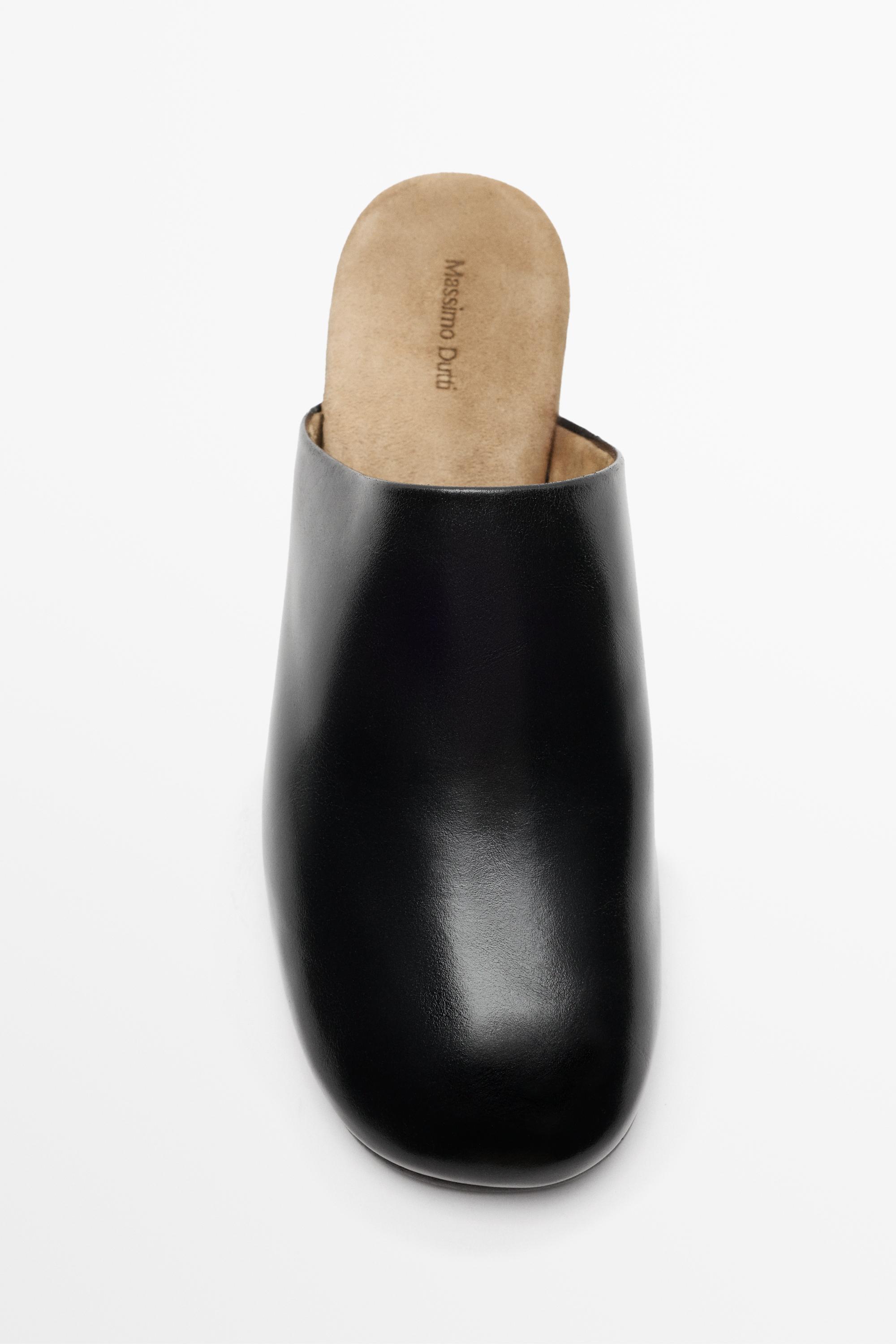 Soft leather mule - Black | ZARA United States