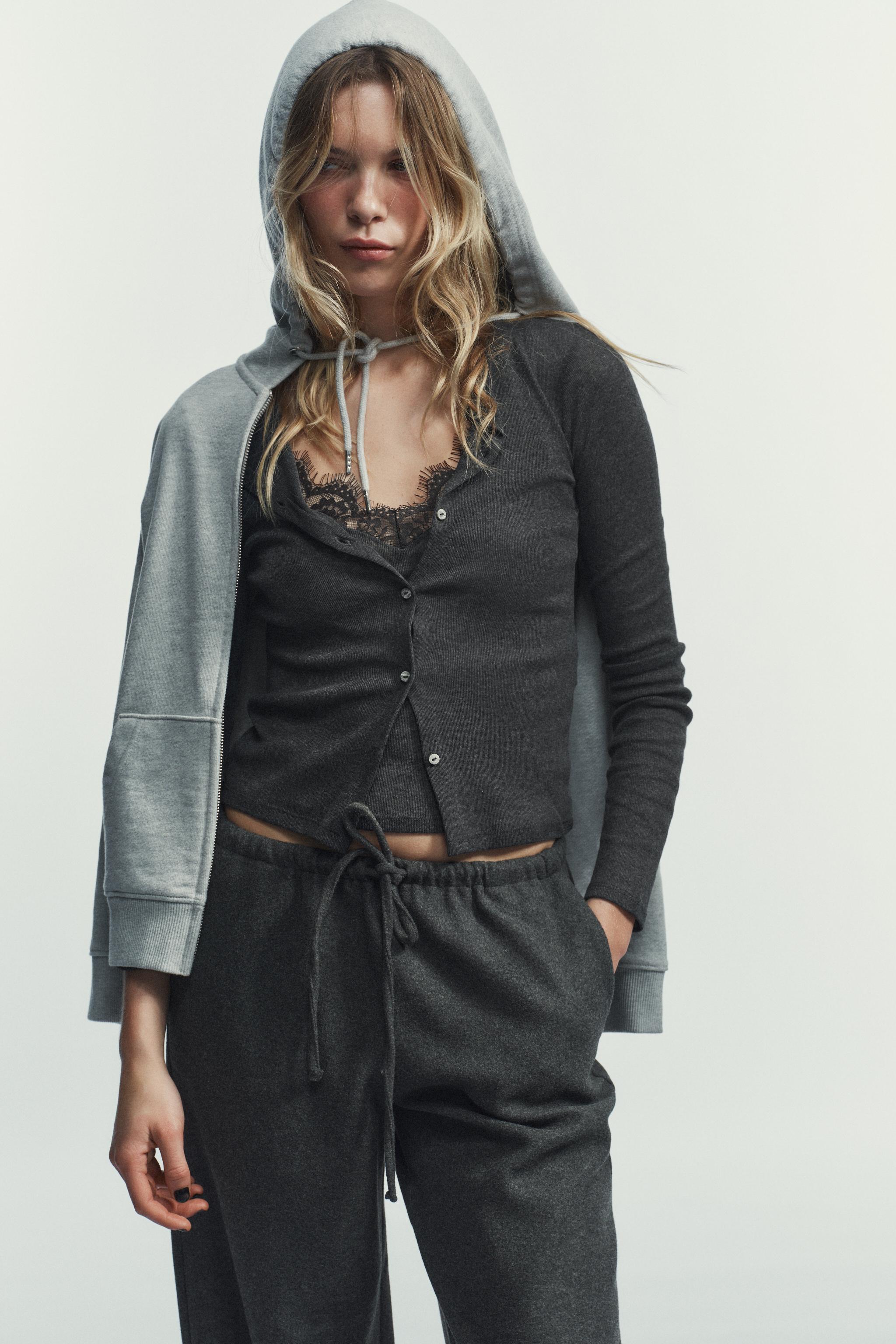 VESTE TOP COMBINÉE DENTELLE