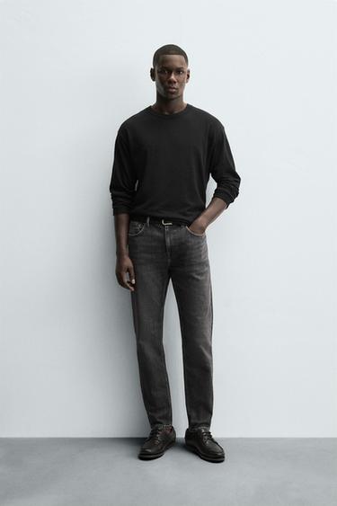 BASIC SLIM FIT JEANS - Grey by Zara