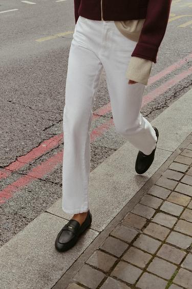 ΔΕΡΜΑΤΙΝΟ ΜΟΚΑΣΙΝΙ PENNY - Μαύρο του Zara