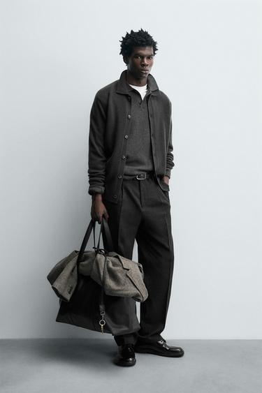 LIMITED EDITION WOOL BLEND CARDIGAN - Anthracite grey by Zara - Image 0