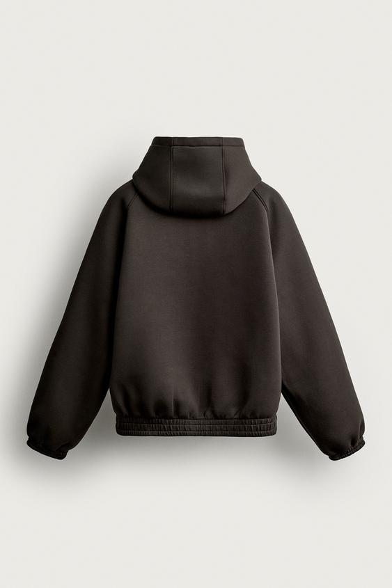VESTE TECHNIQUE RELAXED FIT À CAPUCHE - Marron de Zara - Image 7