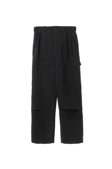 Zara WILLY CHAVARRIA X ZARA FLOWY CARPENTER PANTS - Black