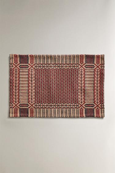 Zaras JULIG BORDSTABLETT I JACQUARD - Röd - Bild 0