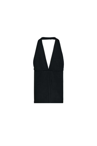 HALTER TOP - Black by Zara