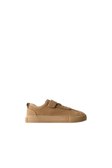 LEATHER BAREFOOT SNEAKERS — Beige 1