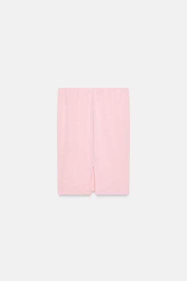 JUPE MI-LONGUE FLUIDE - Rose de Zara - Image 5