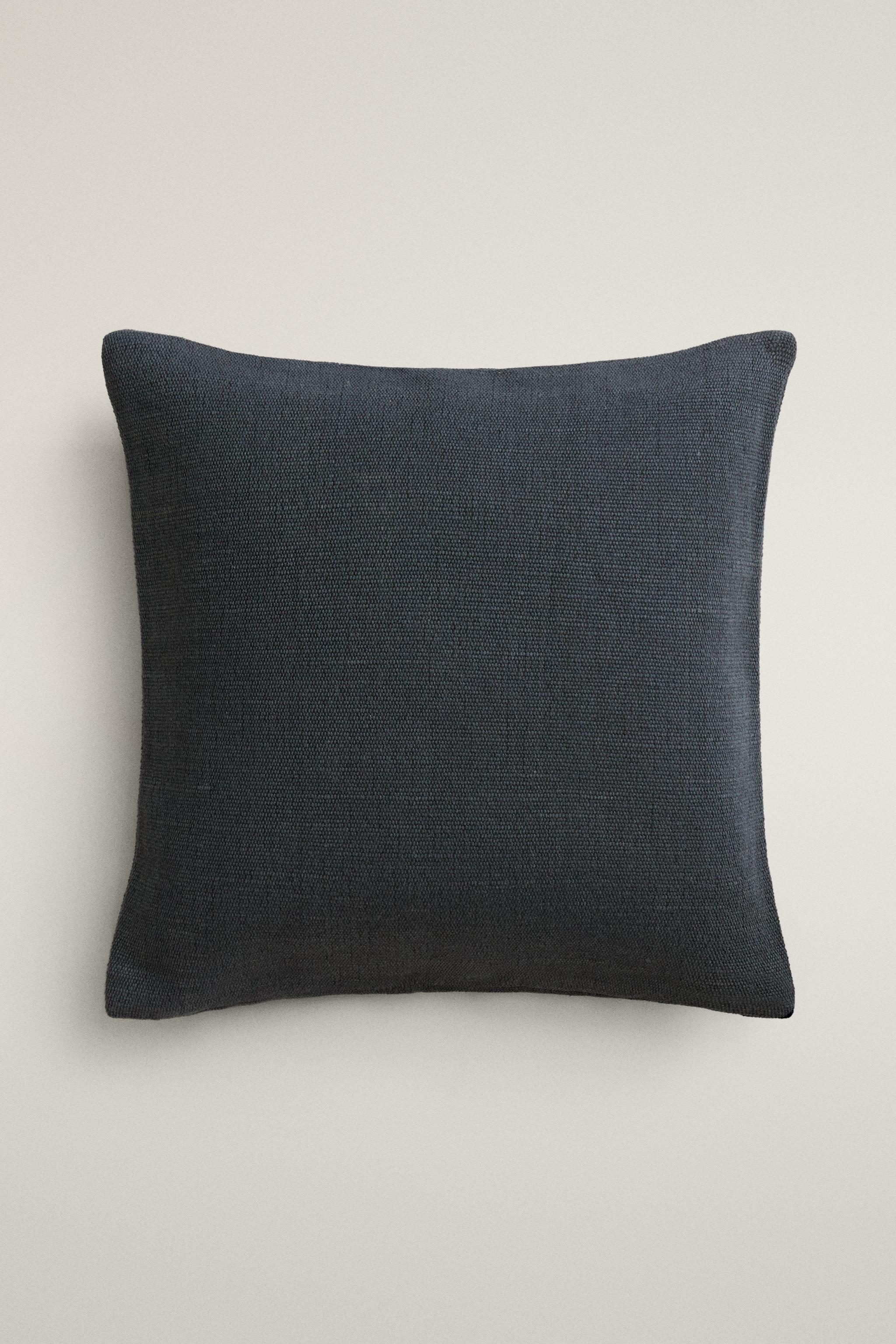 HOUSSE DE COUSSIN JUTE ET COTON