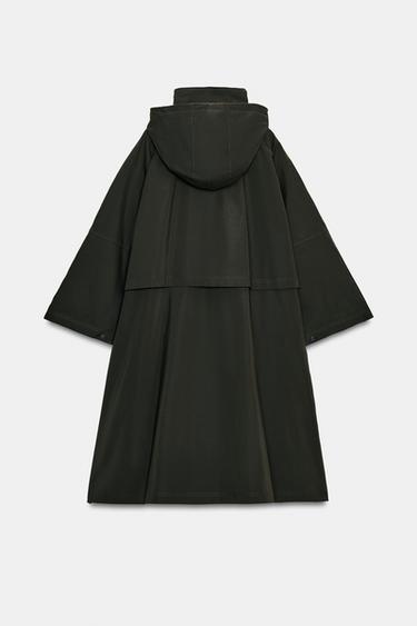 TRENCH CAPE DÉPERLANT ZW COLLECTION ÉDITION LIMITÉE - Vert bouteille foncé de Zara - Image 6