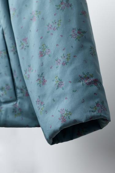 FLORAL PRINT JACKET - Bluish by Zara - Image 5