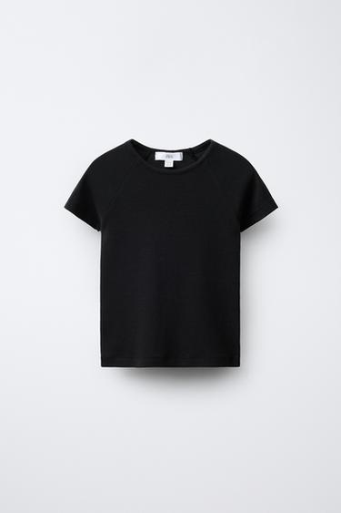 MODAL RAGLAN SLEEVE T-SHIRT - Dark anthracite by Zara