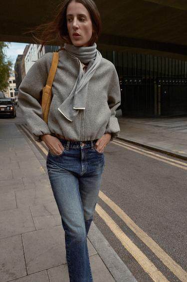 SOFT BOMBER JACKET - Grey by Zara
