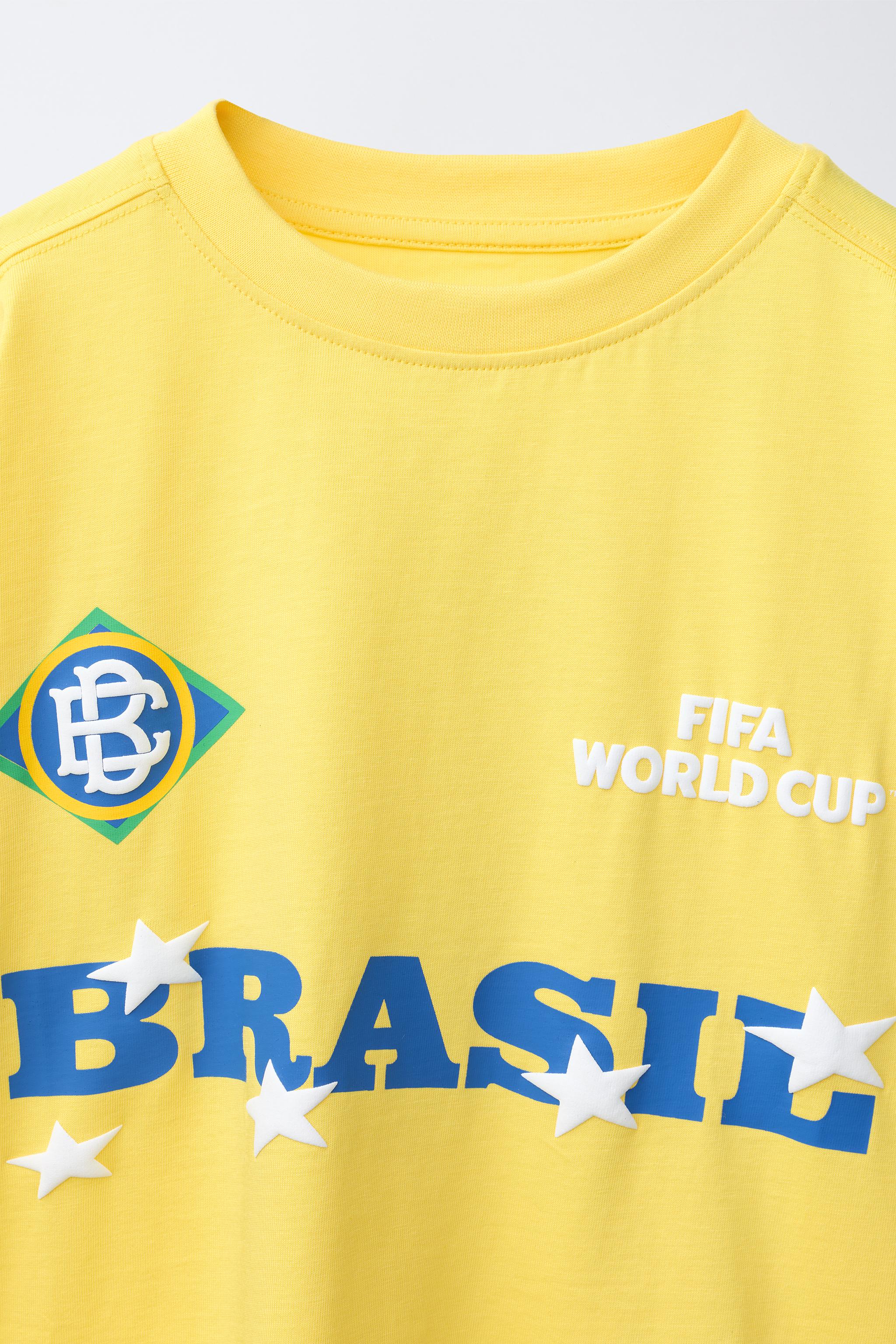 Детские футболки Zara BRAZIL FIFA WORLD CUP ™ 2026 PRINTED T-SHIRT — фото 3