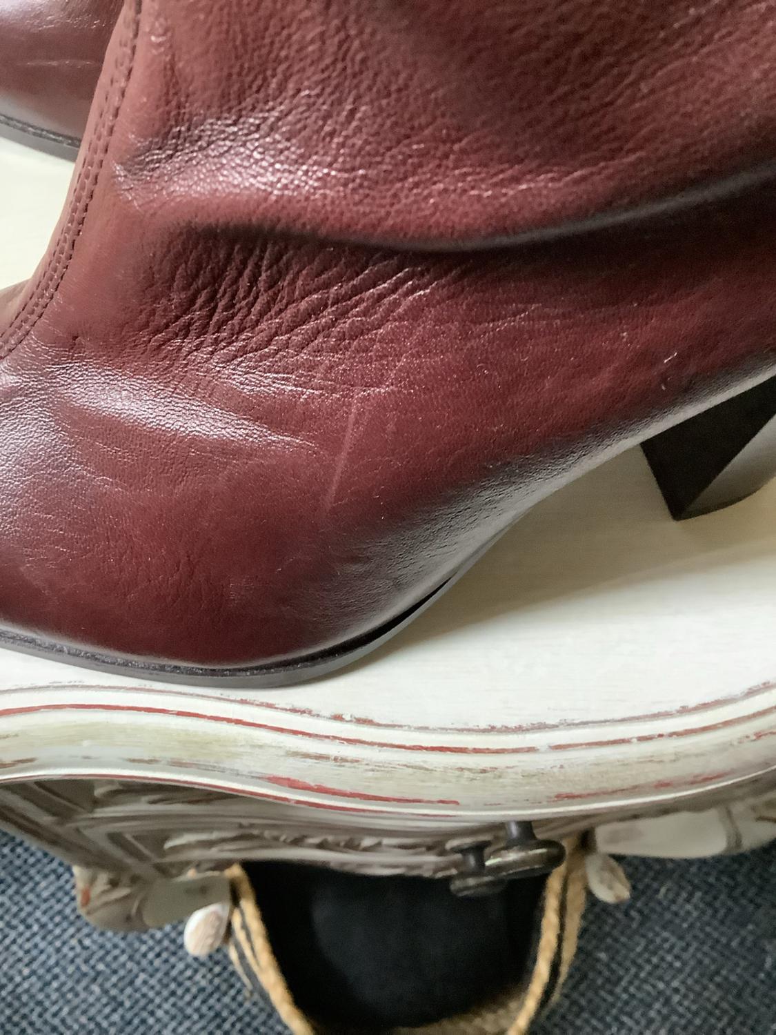 LEATHER -STYLE HEEL ANKLE BOOTS - Image 7