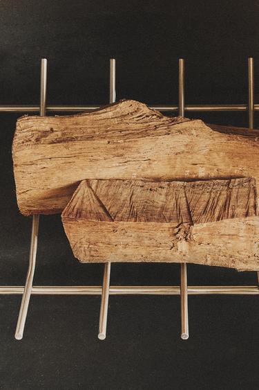 STEEL FIREWOOD STAND - Silver by Zara - Image 5