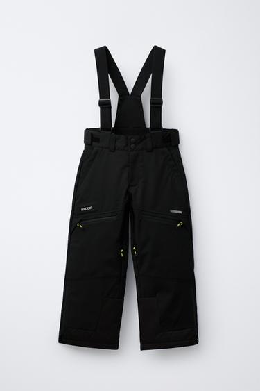 ШТАНИ НА ПІДТЯЖКАХ WATER RESISTANT ТА WINDPROOF RECCO® SYSTEM SKI COLLECTION - Чорний Zara