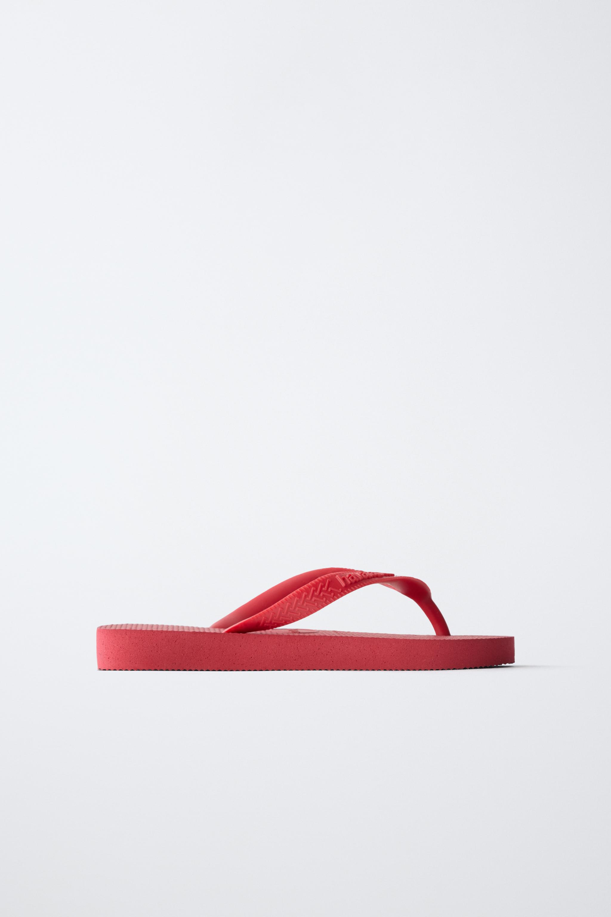 HAVAIANAS ® x ZARA SANDALS - Red | ZARA New Zealand