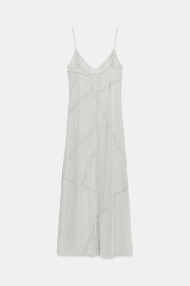 COMBINED MIDI DRESS - Light turquoise by Zara - Image 5