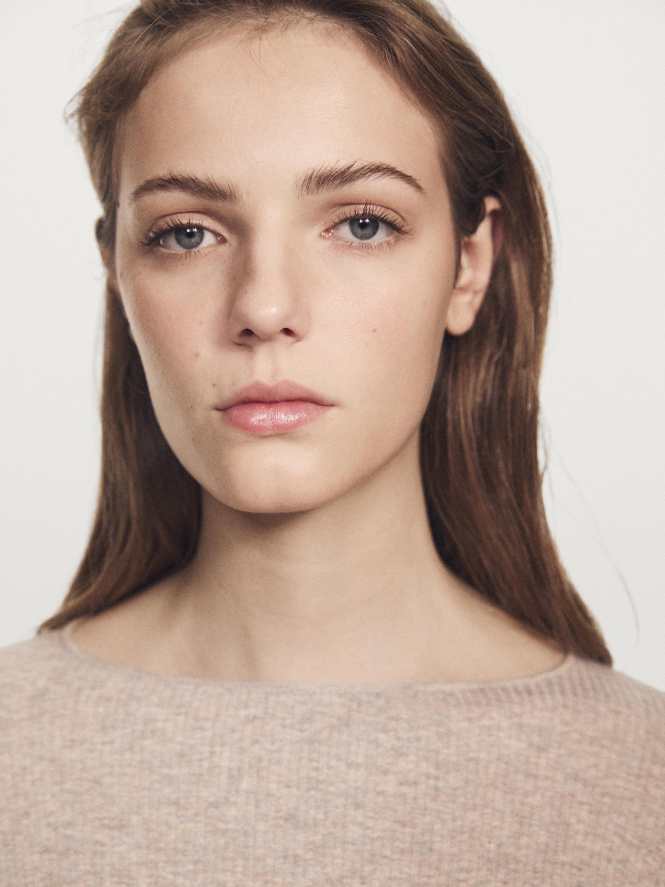 Long sleeve T-shirt with ribbed detail