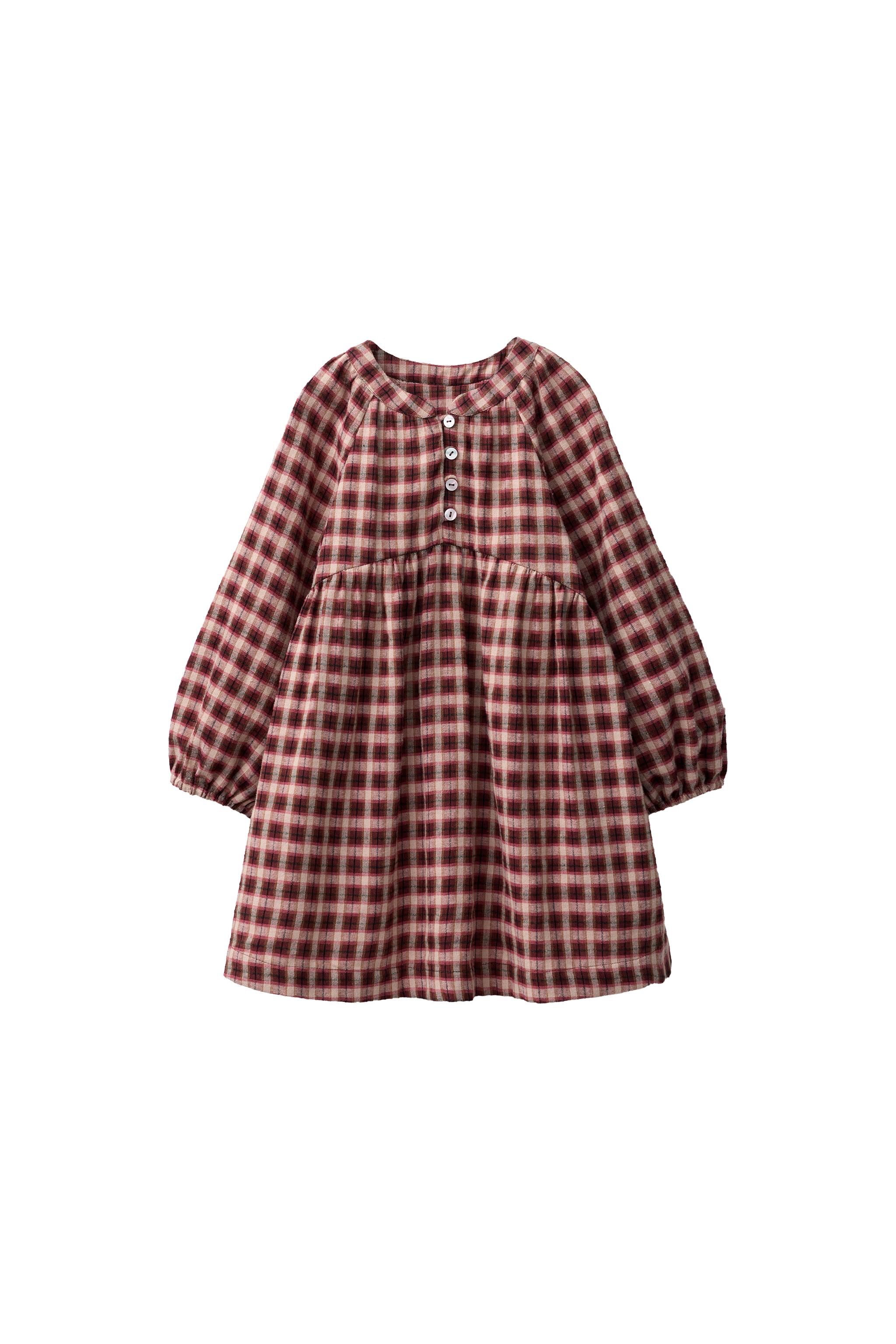 zara brown check dress PLAID PRINT - Pink Ladies - Brown Shirt Gathered Spring Outfits Prom Spring Length/Linen:With train and lined