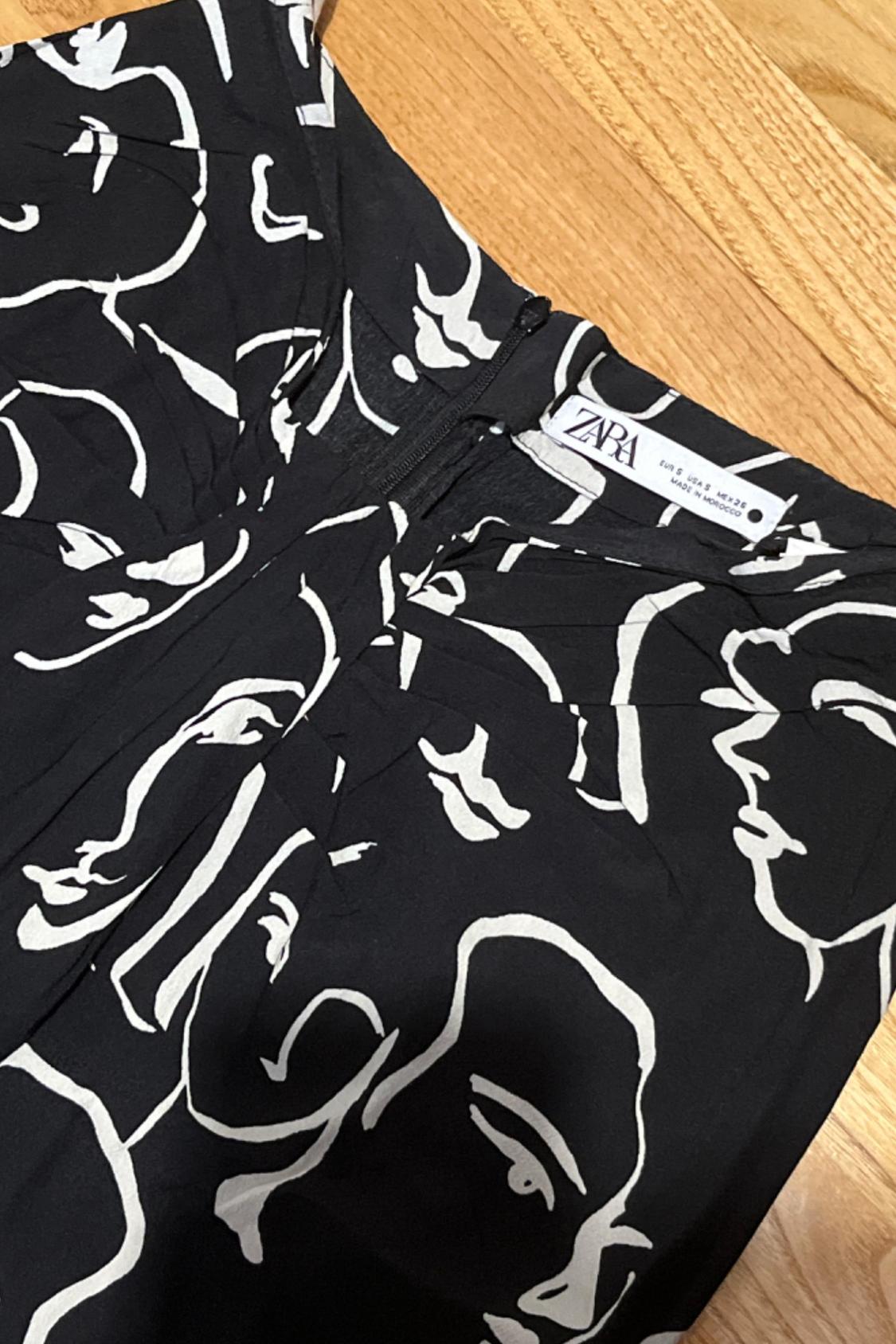 PRINTED SKIRT WITH KNOT - Image 4