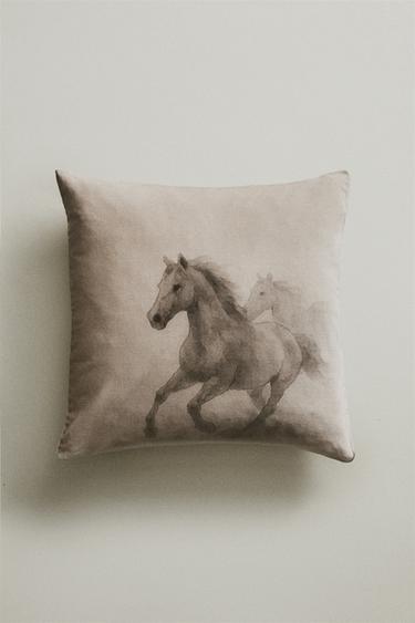 HORSE CUSHION COVER - Beige by Zara - Image 4