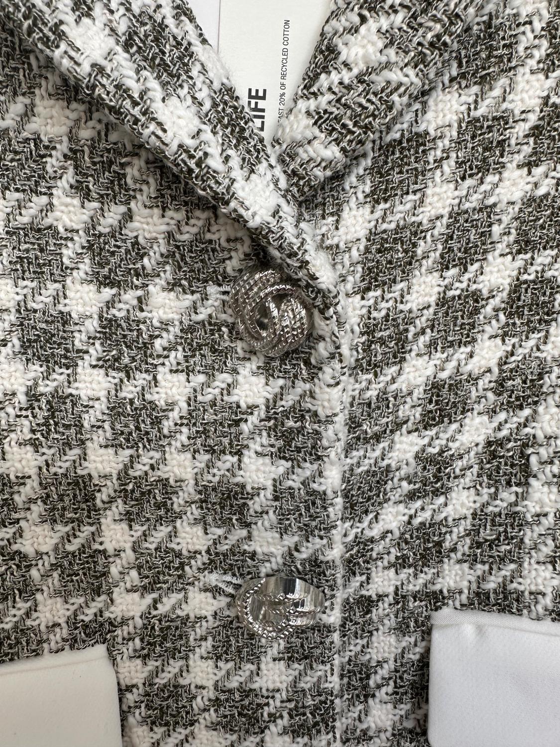 PLAID CROPPED JACKET - Image 2