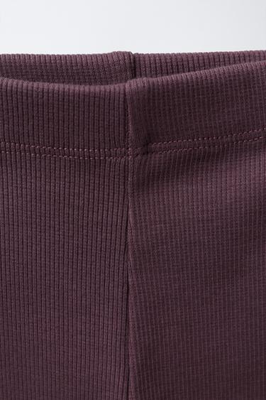 Zara PRINTED SWEATSHIRT AND RIBBED LEGGINGS SET - Pink