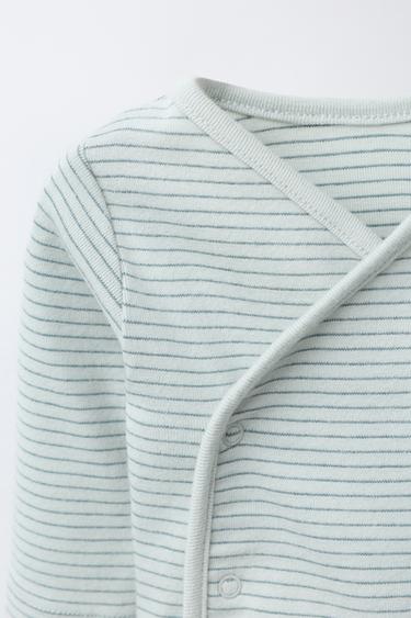 STRIPED SAORUEL BODYSUIT AND TROUSERS SET - Greenish by Zara - Image 2