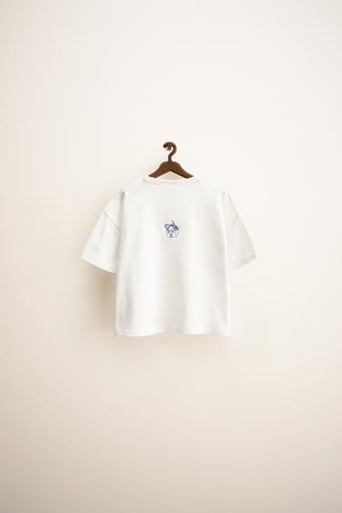 ZARA TIMELESS - تيشرت بتطريزات ORFAYO © - أبيض الخاص بـ Zara