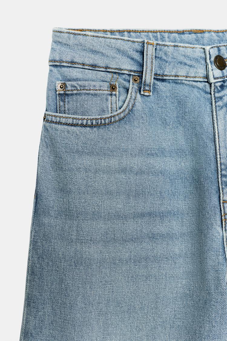 Jeans de tiro alto y pierna ancha de la colección ZW 8