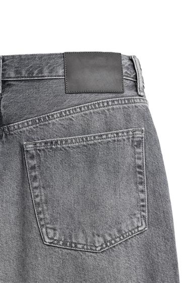 STRAIGHT-LEG JEANS - Grey by Zara