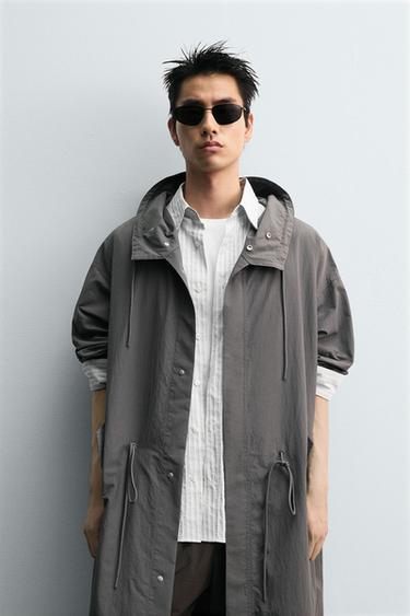 Zara 加大碼版型派克外套 LIMITED EDITION - 中灰色