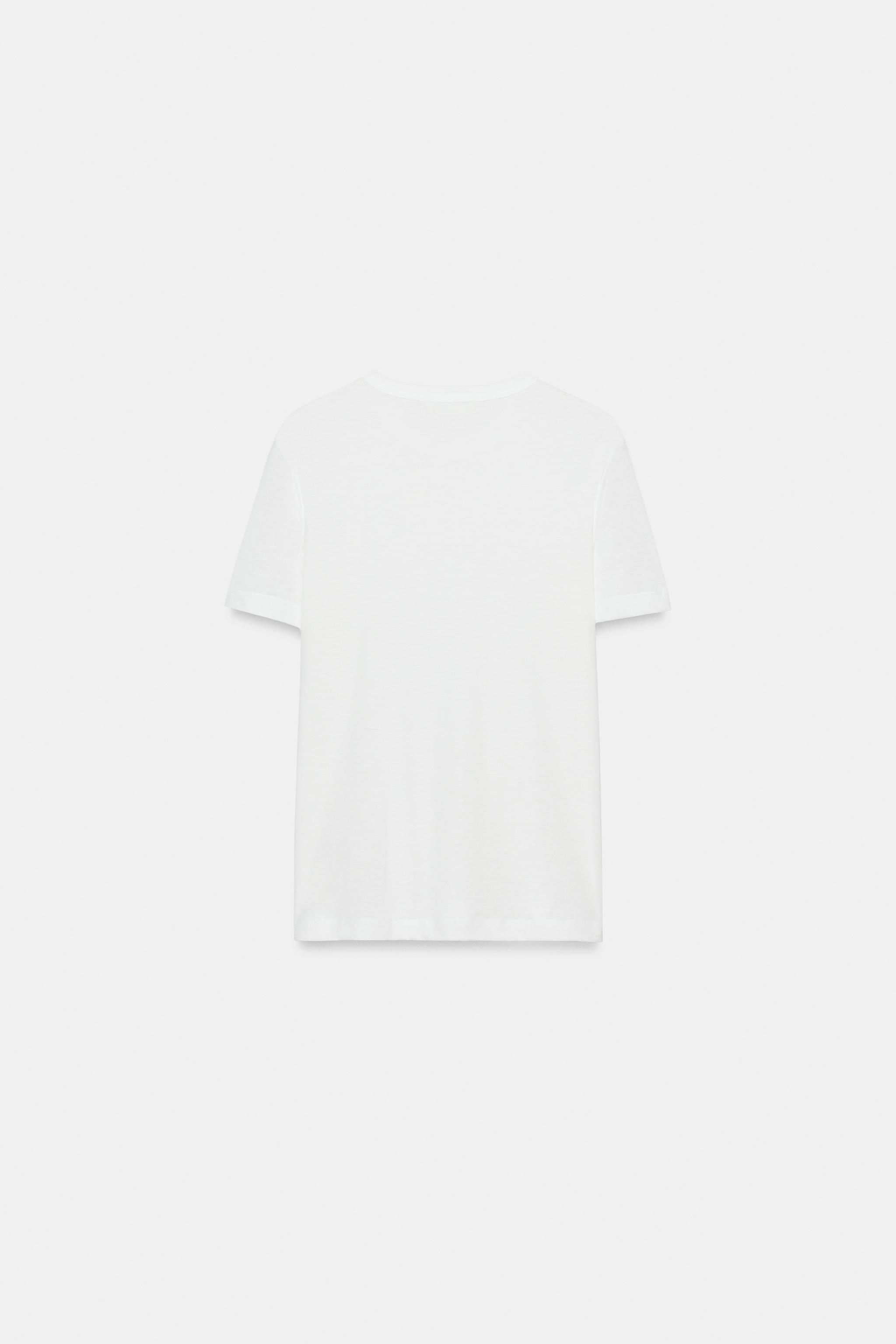 T-SHIRT EN LYOCELL À MANCHES COURTES
