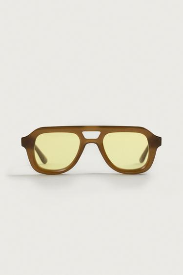 RECTANGULAR SUNGLASSES - Dark red by Zara