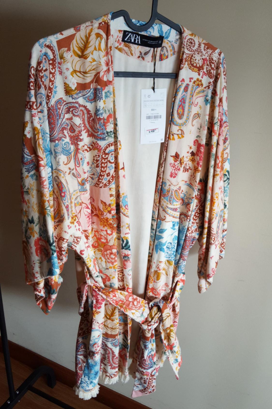 PATCHWORK PRINT KIMONO