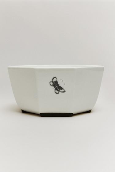 THE SKY OCTAGONAL SALAD BOWL — White 2