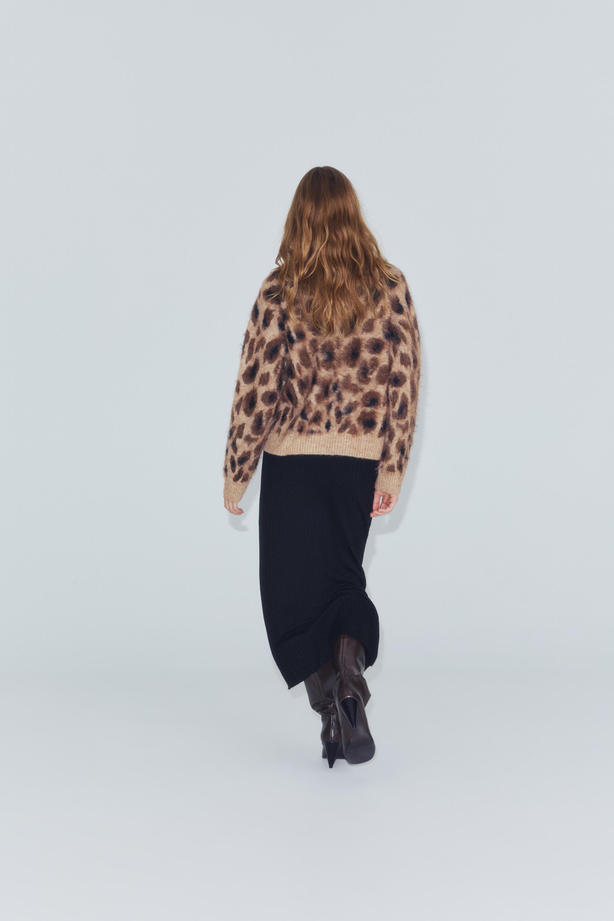 VESTE EN MAILLE JACQUARD ANIMAL